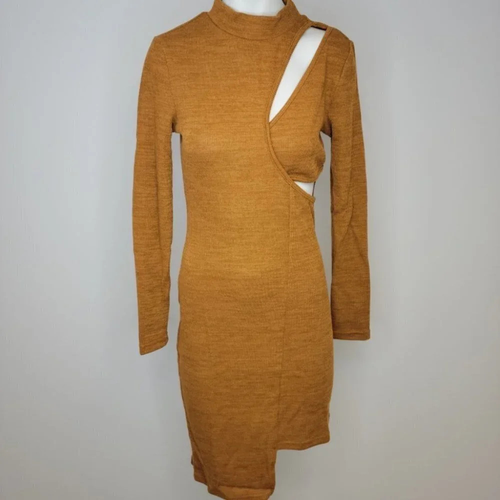 SHEIN Cut Out Long Sleeve Dress, Size M